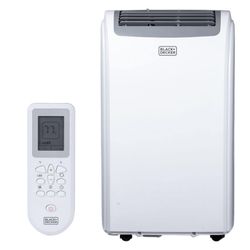 BLACK+DECKER BPP 8000 BTU Cooling Rating (DOE) Portable Air Conditioner Cools 550 sq. ft. with Remote Control in White