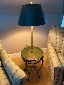 Table with built in lamp