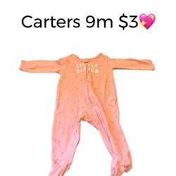 Carters Pijama 9 Months Great Condition 💖💖042424.