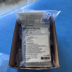 Disposable enema bag kits