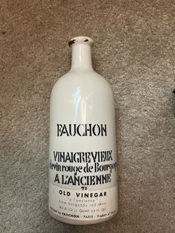 Vintage Stoneware Vinegar Bottle 