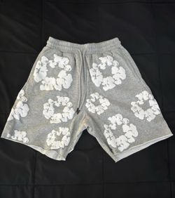 Denim Tears The Cotton Wreath Shorts 'Grey'