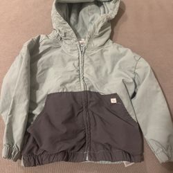 Carters light windbreaker jacket in mint green and gray Size 18 Mths 