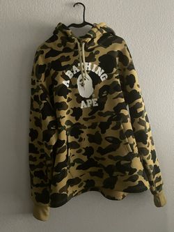 Yellow Camo Bape Pullover