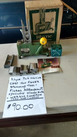 Rhyne pick machine used by floral and florist
