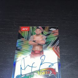 Alex Perez 2025  Authentic Topps Chrome UFC Auto