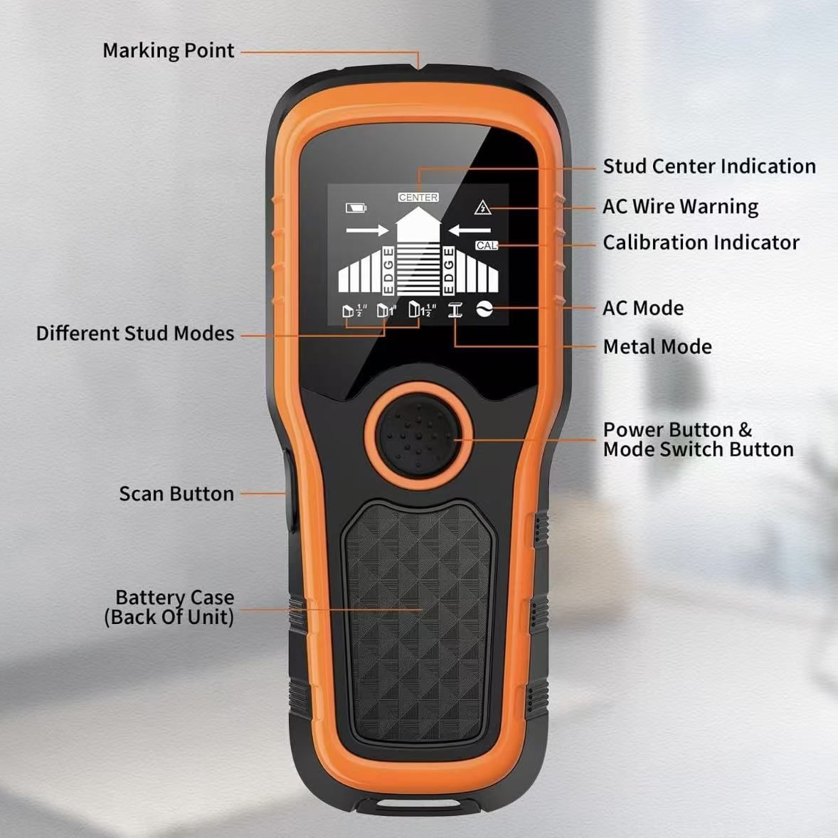Stud Finder Wall Scanner 5-in-1 - Detector