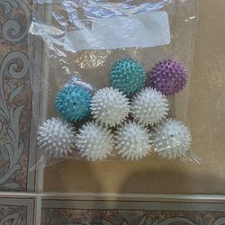 9 Brand New White Dryer Balls