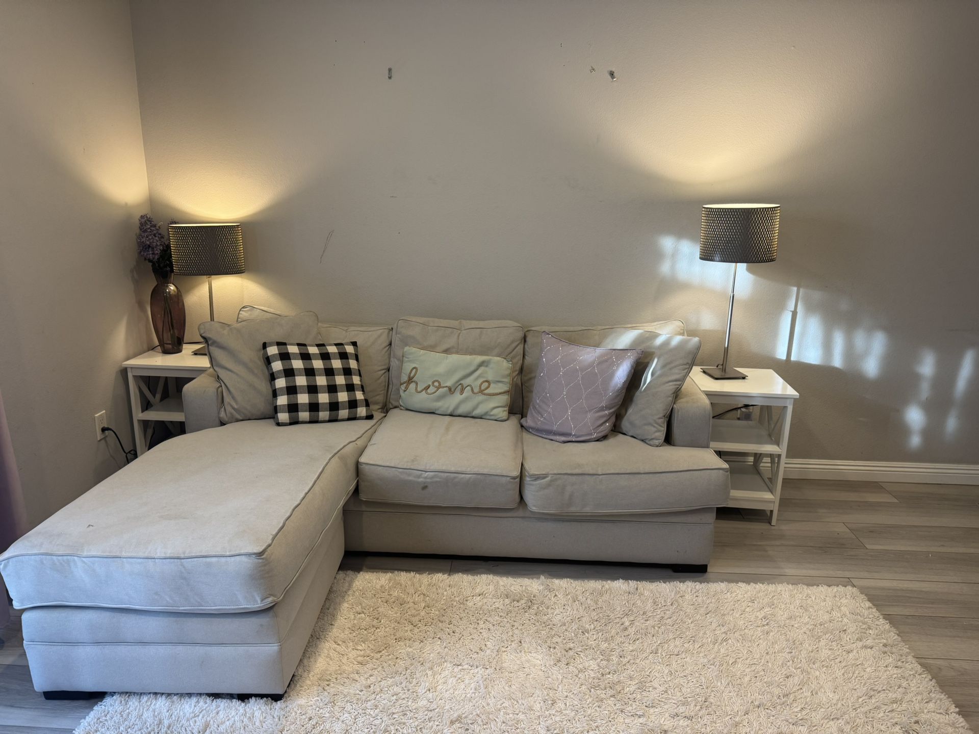 Gray Sofa With Chaise