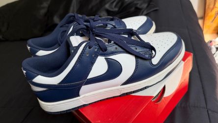 Nike Dunk Low white/navy size 10.5 Jordan I II III IV V VI cactus Travis SB AM95 bike XI 11 AMM