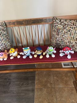 Stuffed paw patrol doggies