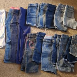 Girls Size 6 Clothing 23 Pcs Lots Of Shorts