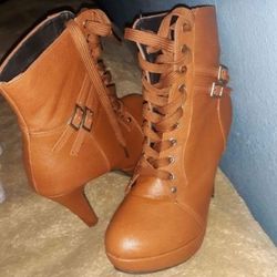 Worn Once Super Cute Ankle Boot Heels