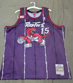 Toronto Raptors Vince Carter Hardwood Classic Mitchell and Ness Jersey 2XL