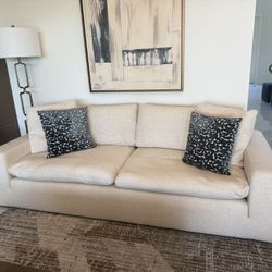 2 Beautiful Cream Sofas