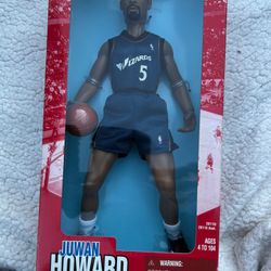 NBA JUWAN HOWARD -WIZARDS DOLL COLLECTIBLE 1998 EDITION BY STARTING LINE UP..NWB