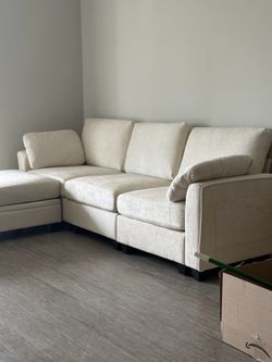 NEW COUCH WAS TOO SMALL, COMPLETELY NEW UNUSED