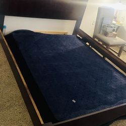 King Sleigh Bed Frame/Headboard