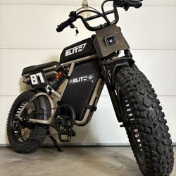 NEW 31MPH Electric Bike Full Suspension Large Battery Super Knobby GRYZ 73 Tires