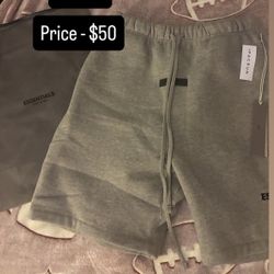 Dark Oatmeal Essentials Fear Of God Shorts