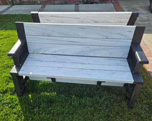 Park benches convert into picnic bench