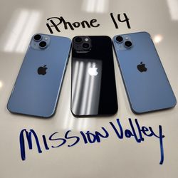 iPhone 14 128GB Unlocked | Mission Valley Store | w/ Warranty 