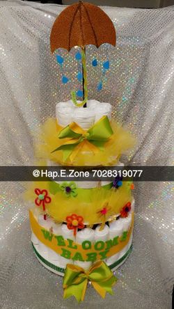 Gender Neutral Diaper Cake