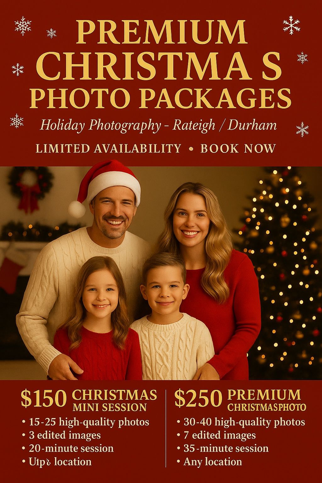 Christmas Photography Sessions – Holiday Family Photos
