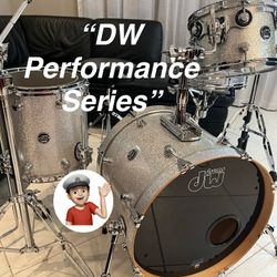 🔥 DW Drum Set “Performance Series “ MINT Drums