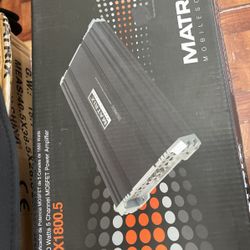 Car Audio Amplifier 5 Channel 1800w With Bass Control 