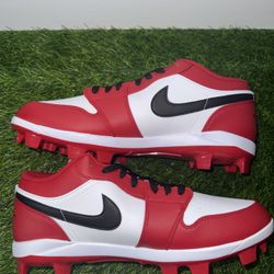 Nike Air Jordan 1 Retro MCS Low Chicago Baseball Cleats CJ8524-611 Men's Size 13
