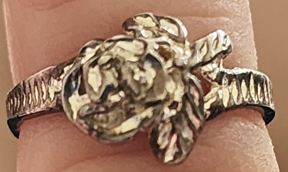 Sterling Silver Rose Ring 