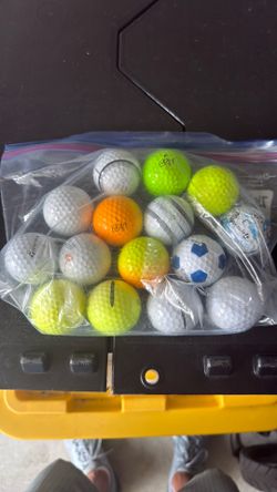 Gently used golf balls