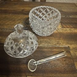 Glass Jar With Plastic Spoon