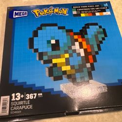 MEGA Pokémon Squirtle Pixel Art Building Set