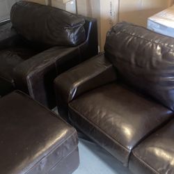 Z Gallerie Leather Furniture Set