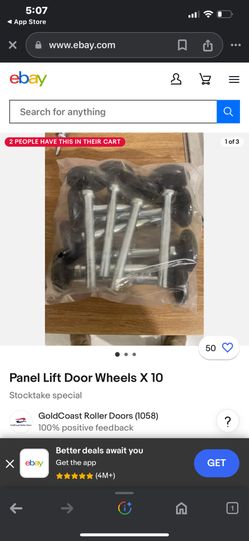 Panel Lift Door Wheels (10 Count)
