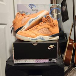 Jordan 5s( Khalids Crimson) Size 9 DS Brand New 