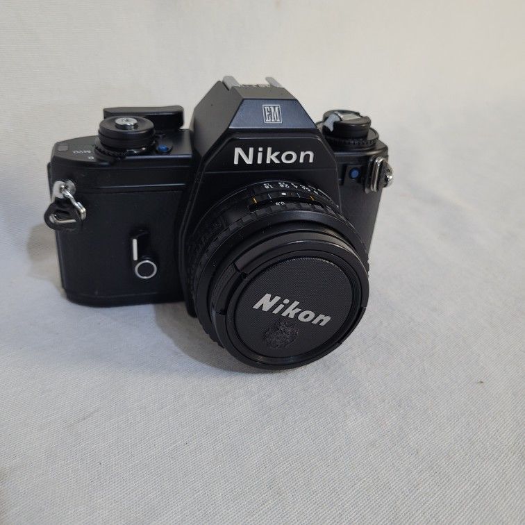 NIKON EM 35MM SLR Camer And Lens