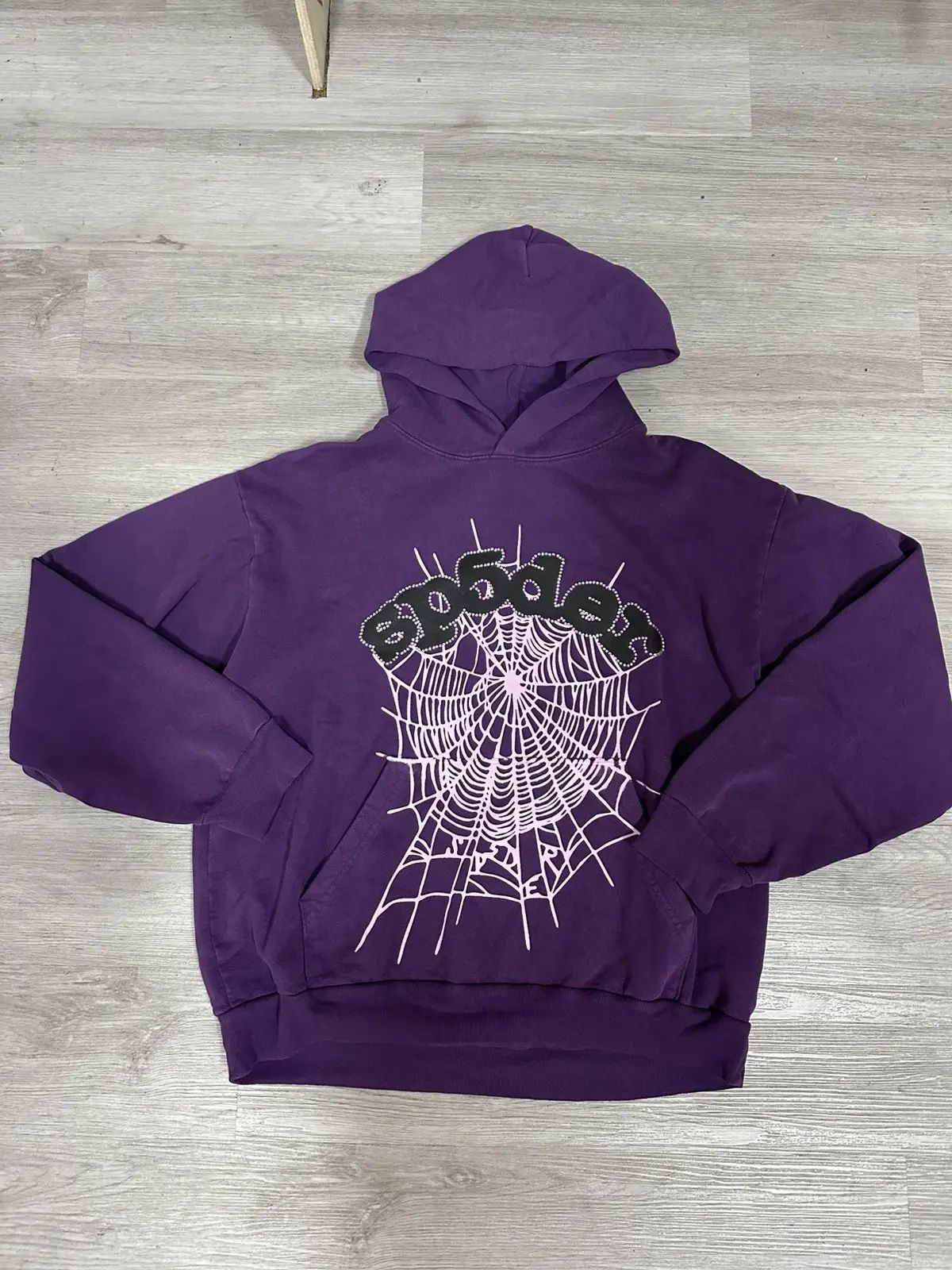Sp5der Web Hoodie Purple L