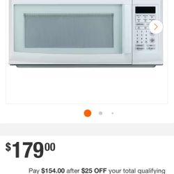 1.6 cu. ft. Over the Range Microwave in White Brand new in box