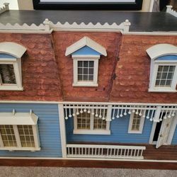 Antique Doll House With Accessories 
