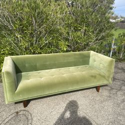 Vintage Green Couch In