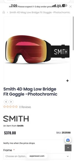 Smith Snow Googles