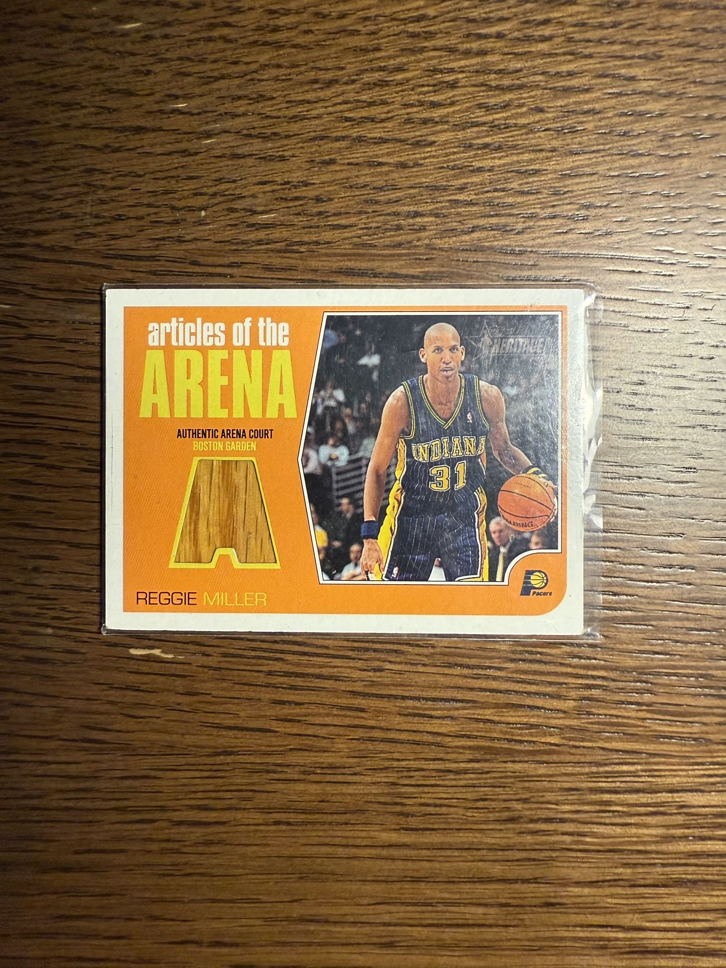REGGIE MILLER TOPPS ARTICLES OF THE ARENA