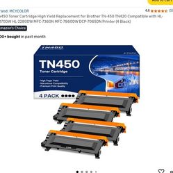 Brother Toner TN450 NEW (QTY 3)