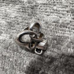 Linked hearts Ring Size 7 