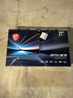 MSI 27” Monitor Optix G272 Full HD LED Gaming Monitor