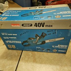 Makita 40v Chain Saw Tool Only No Battery No Charger