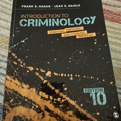 Introduction To Criminology 10th edition